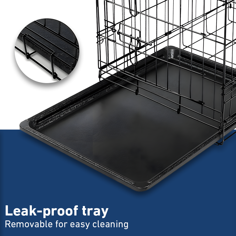leak proof tray of i.Pet 42inch Pet Cage - Black