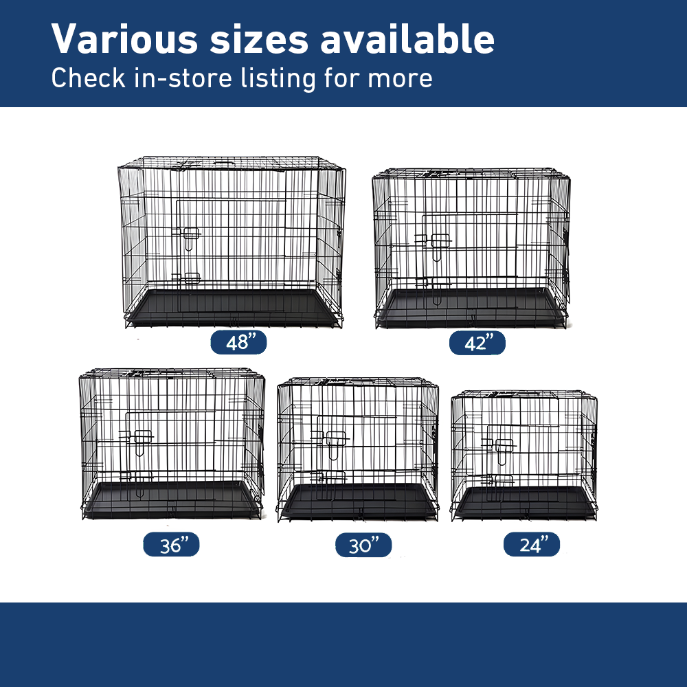 different seizes of i.Pet 42inch Pet Cage - Black