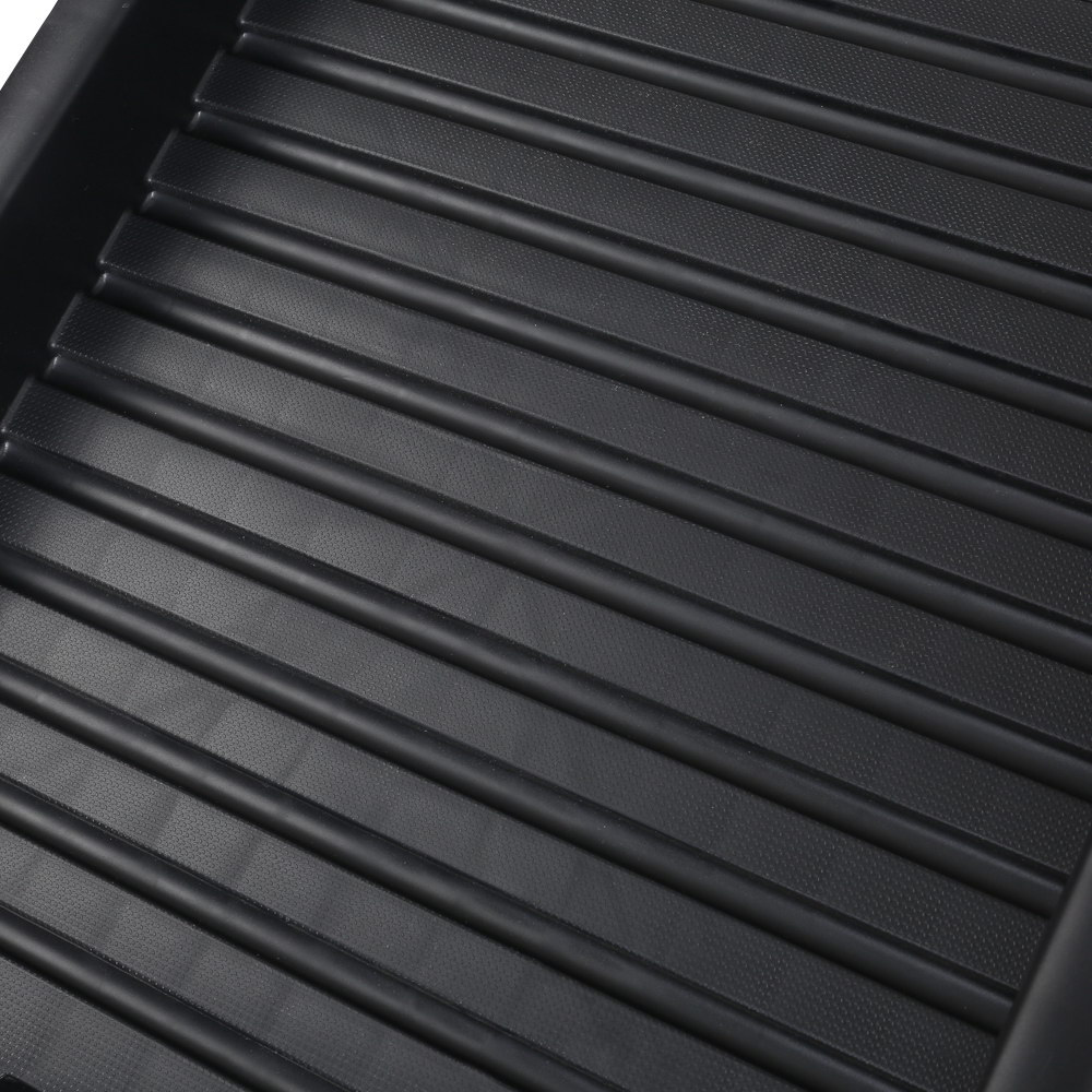 Close-up of a black plastic ramp
