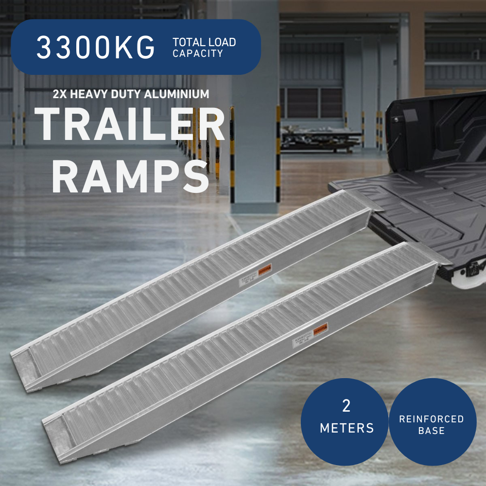 Kartrite 1.6 Tonne 2m Heavy Duty Aluminium Loading Ramps - Pair