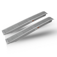 Pair of heavy-duty aluminium trailer ramps displayed on a white background