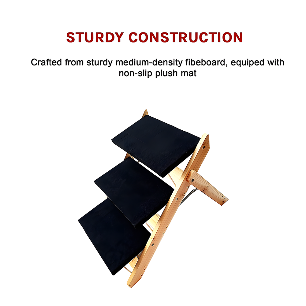 New Aim 3 Steps Portable Dog Cat Pet Stairs