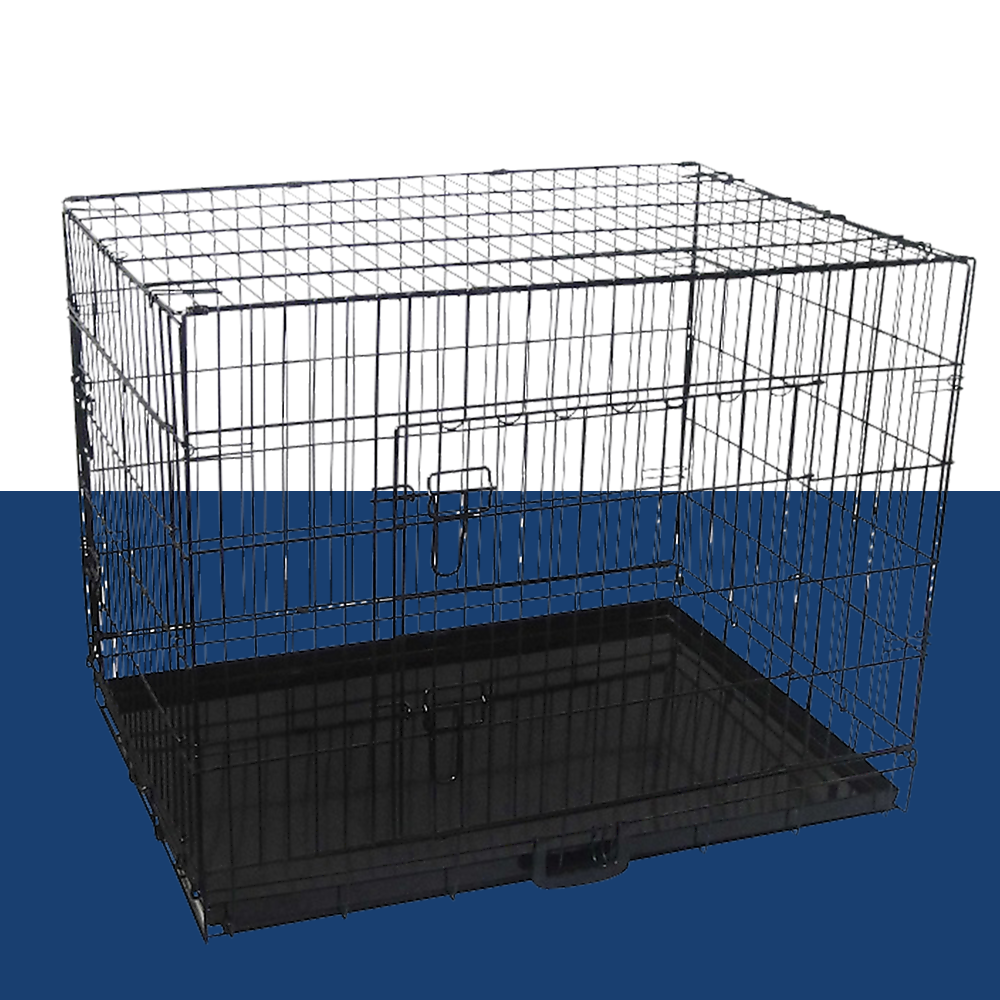empty dog cage