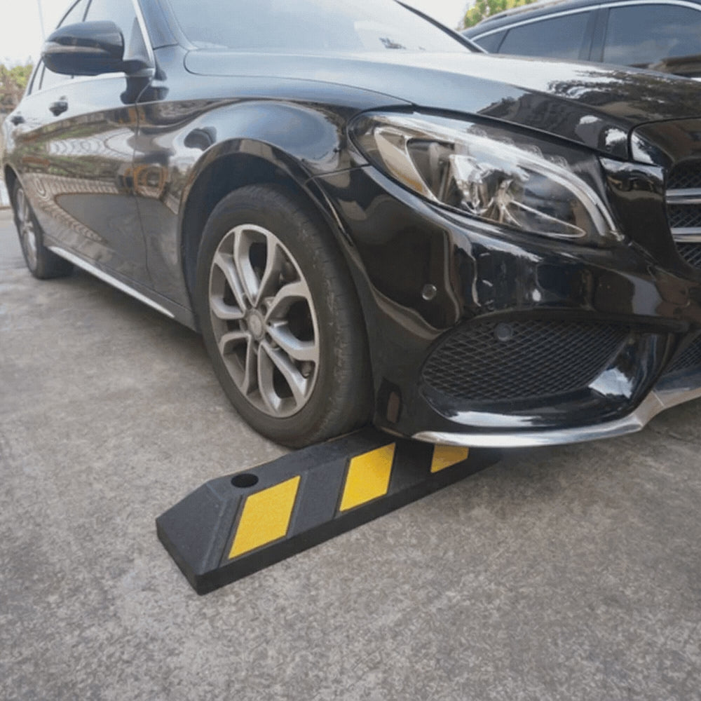 Base Guard 550mm Rubber Wheel Stop - video