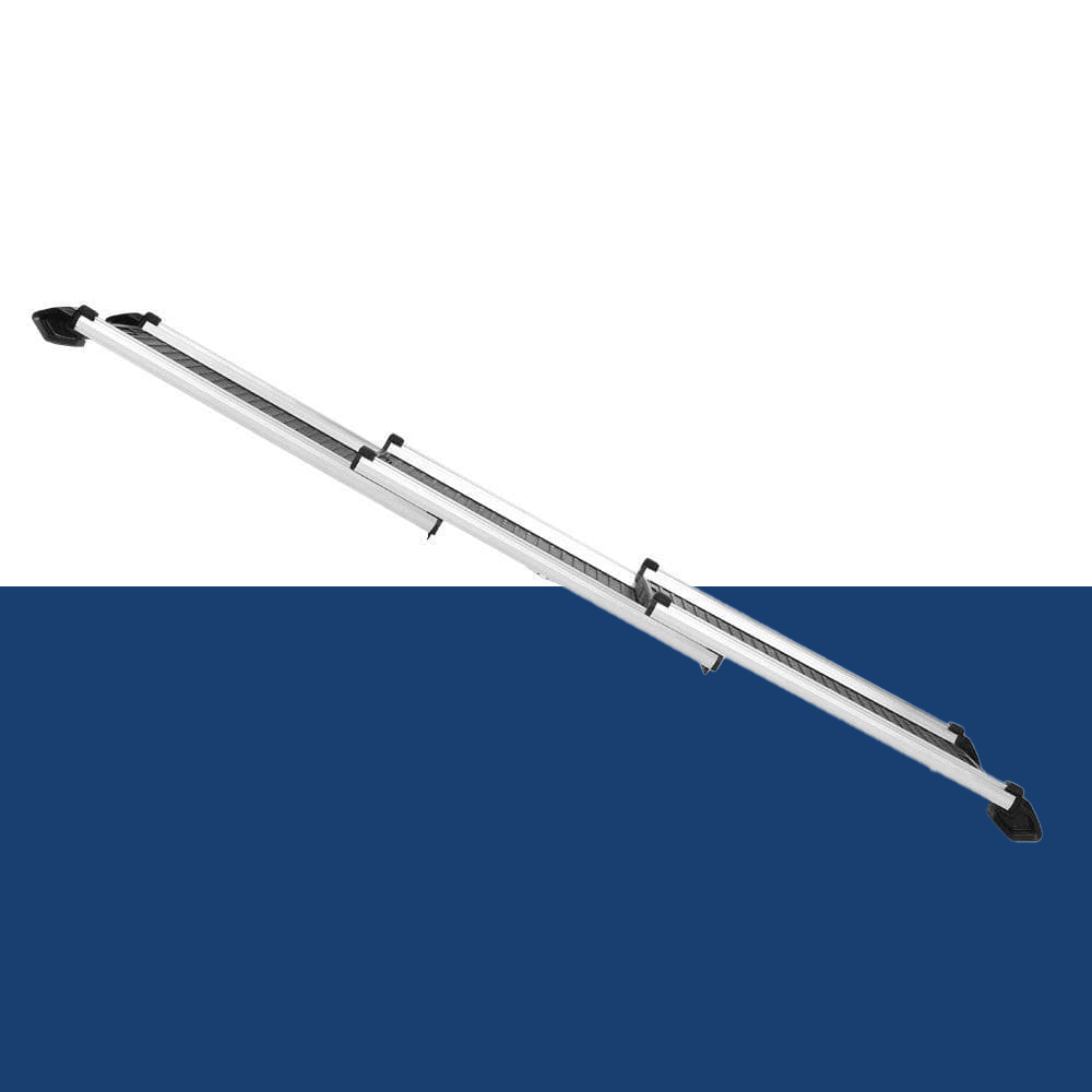 side view of i.Pet Deluxe Aluminium Telescopic Pet Ramp - Black