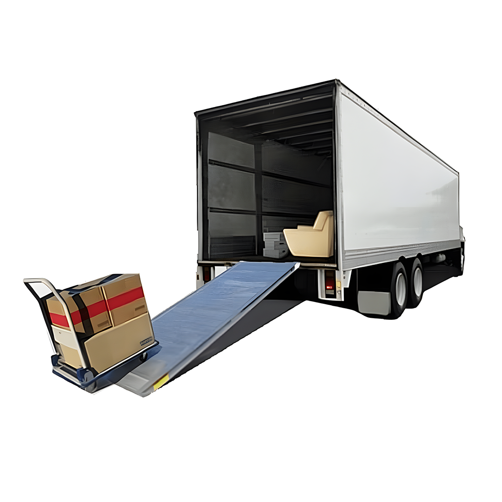 push cart on the Sureweld 3.5m x 820mm 300kg Aluminium Removalist Walk Ramp