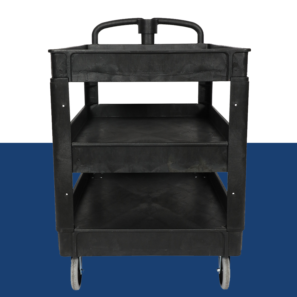front view o TradeQuip Polymer Workshop Trolley 3-Tray