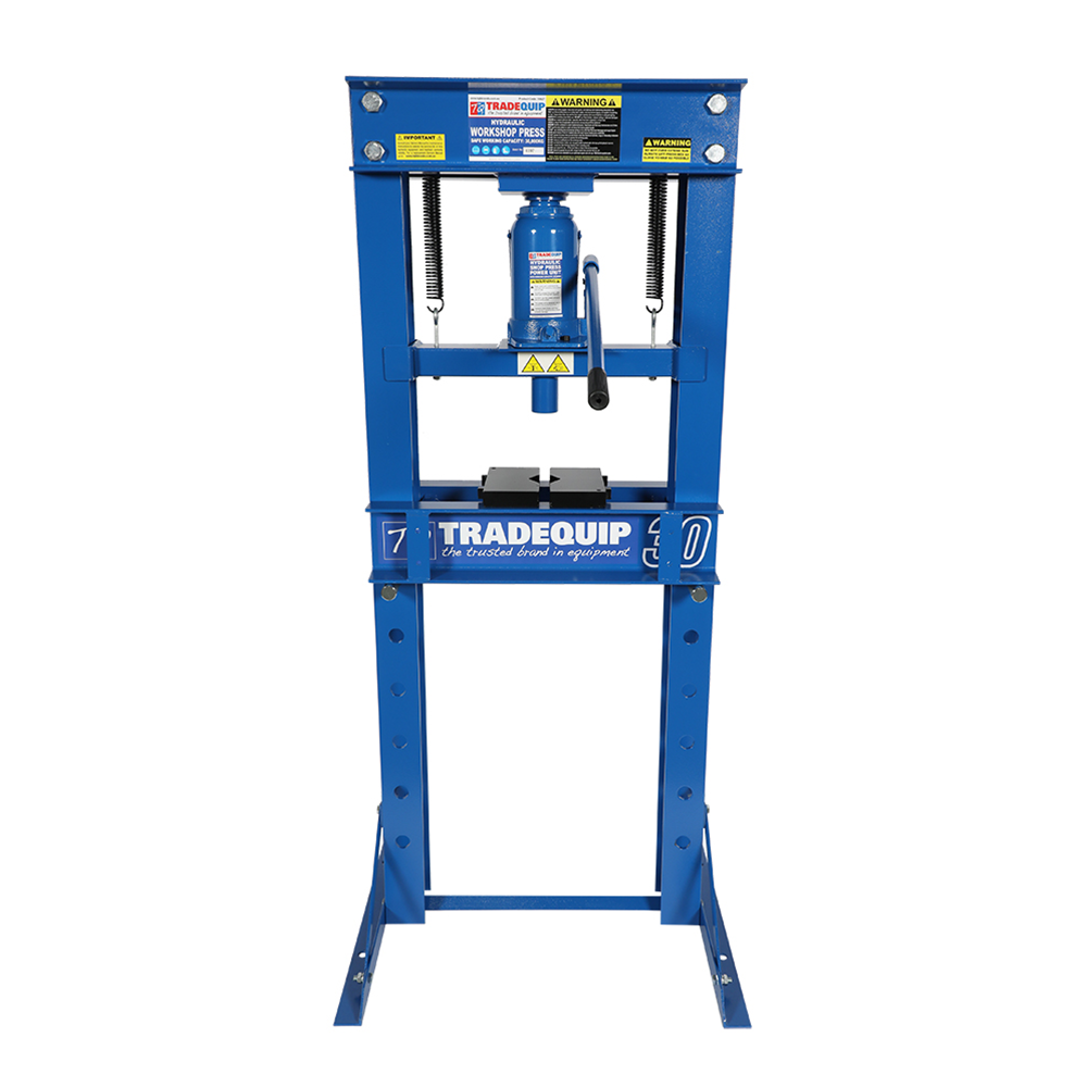 front view of TradeQuip Workshop Press B/Jack, 30T Capacity