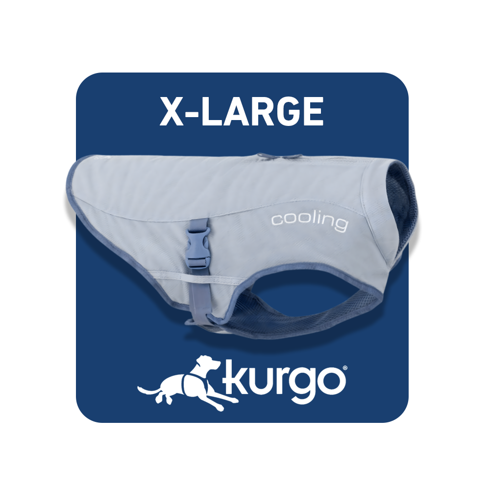 Kurgo Core Cooling Dog Vest - Icy Blue/Storm Blue