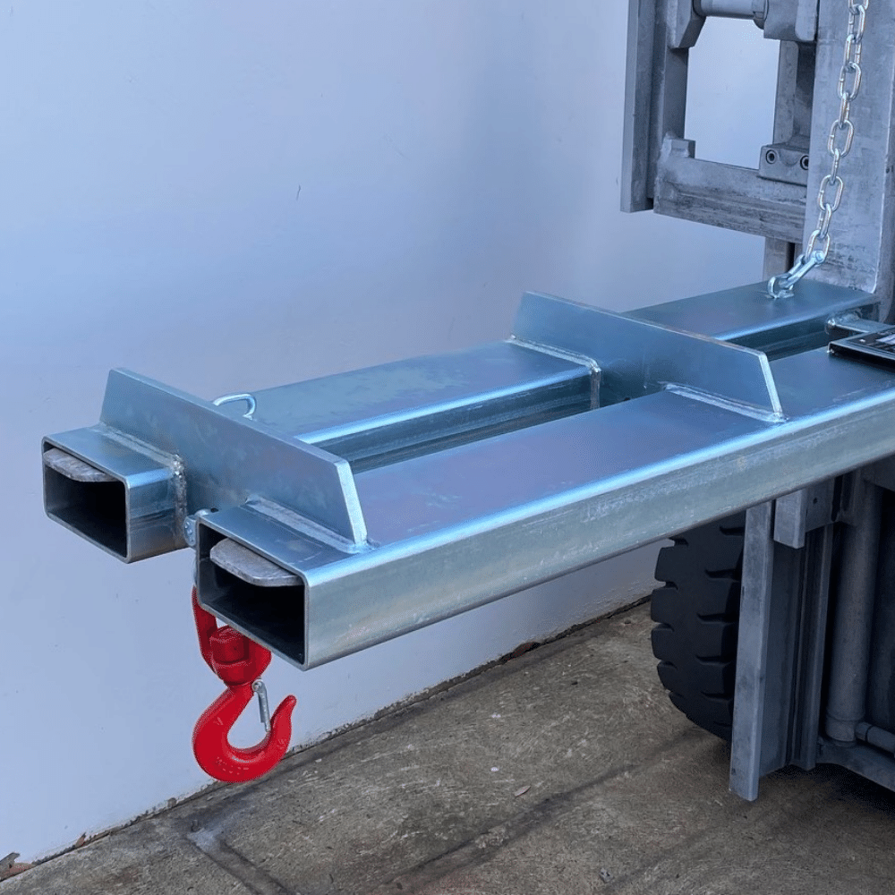 DHE Materials Handling DHE 2-Tonne Slip-On Jib Lifting Crane Forklift Attachment