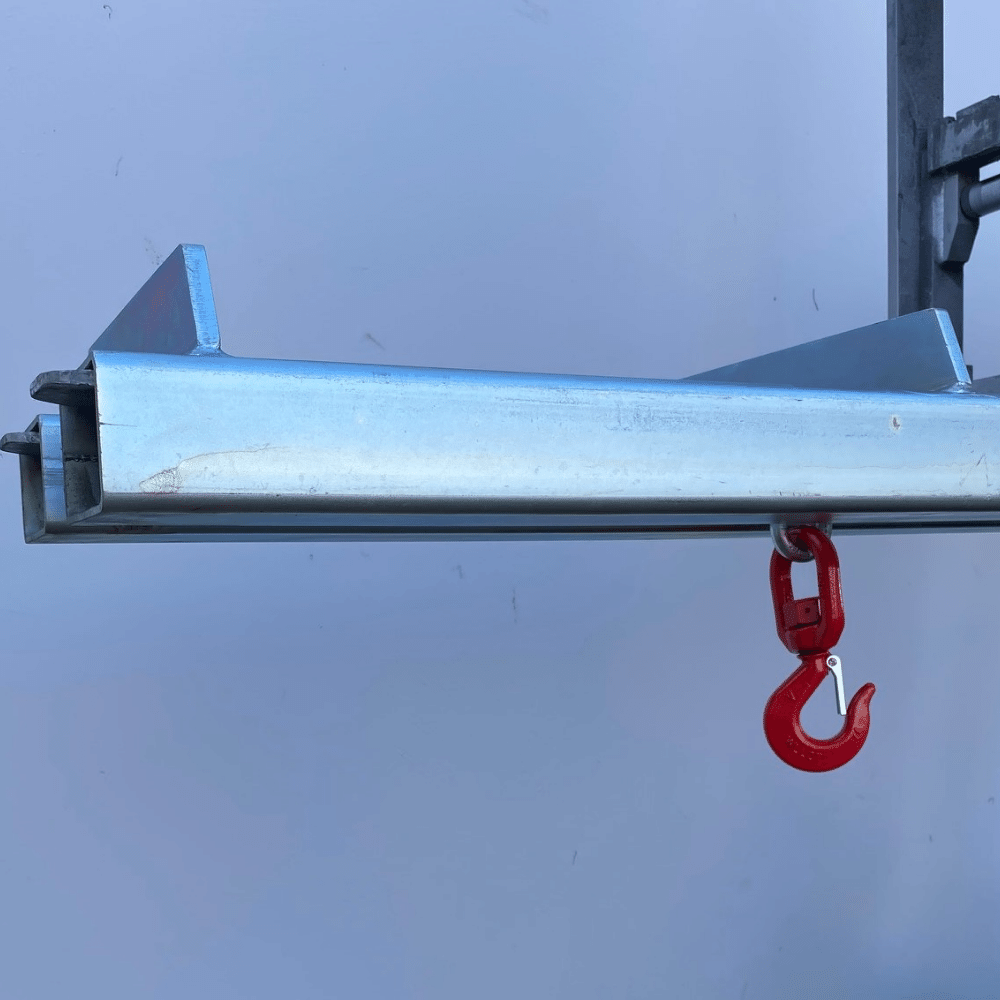 DHE Materials Handling DHE 2-Tonne Slip-On Jib Lifting Crane Forklift Attachment
