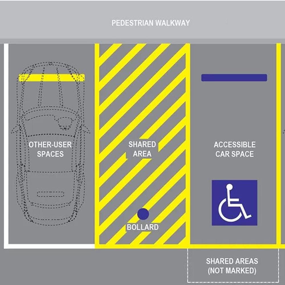 Barrier Group Bollard 140mm Below Ground w/ Sleeve - Disability Blue - Barrier Group - Ramp Champ