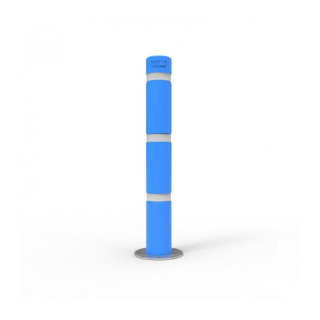 Barrier Group Bollard 140mm Surface Mounted w/ Sleeve-Disability Blue - Barrier Group - Ramp Champ