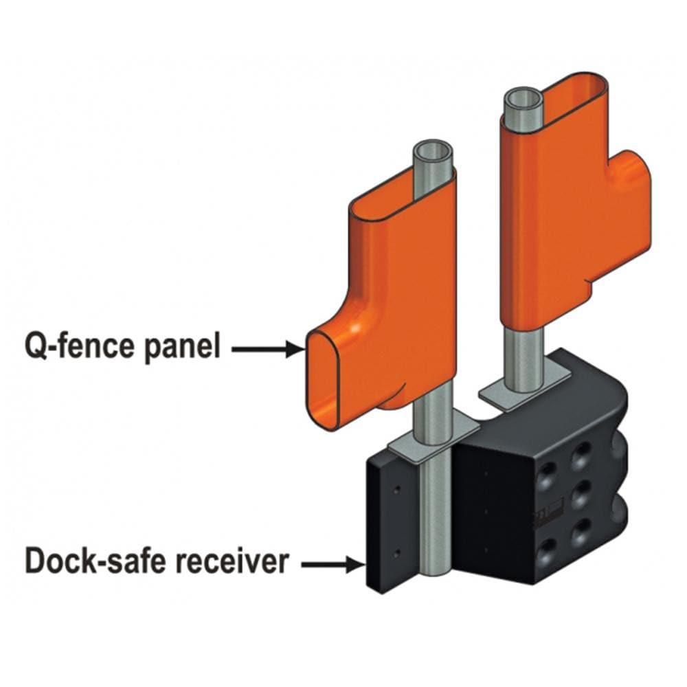 Barrier Group Dock-Safe-Q Panel Receiver - Moulded Rubber Black - Barrier Group - Ramp Champ