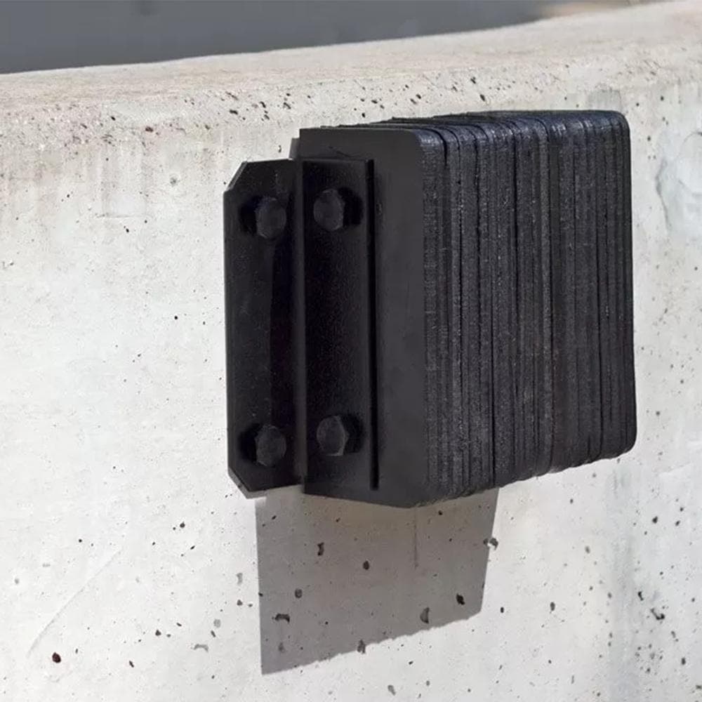 Barrier Group Dock Bumper Rubber Laminated 300 x 254 x 114mm - Barrier Group - Ramp Champ