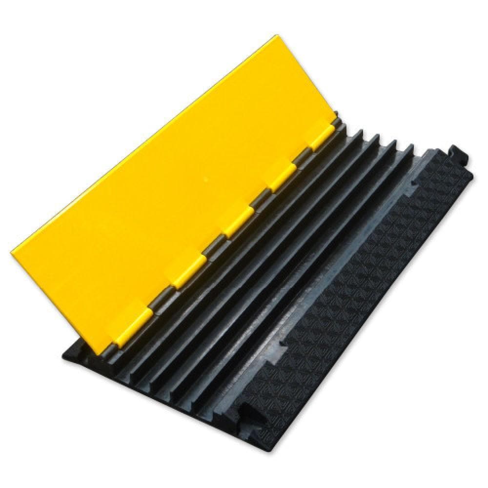 Barrier Group Hinged Lid Rubber Cable Protector - 5 Channel - Barrier Group - Ramp Champ