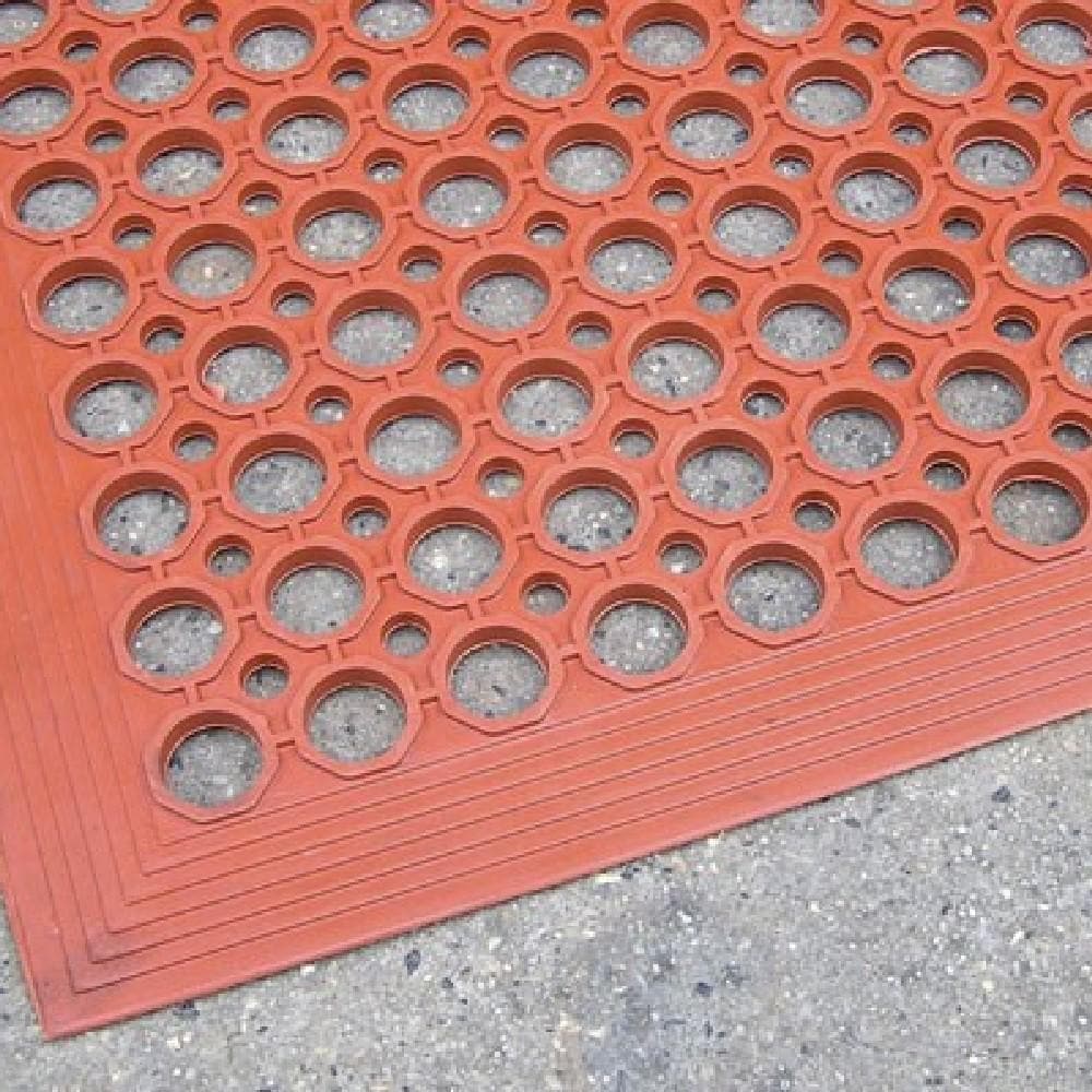 Barrier Group Oil Resistant Floor Mat 910 x 1520 x 10mm – Red - Barrier Group - Ramp Champ