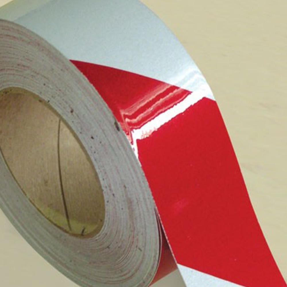 Barrier Group Reflective Tape Red/White Class 2 - 50mm x 5m - Barrier Group - Ramp Champ