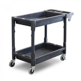 Barrier Group Plastic Utility Trolley Cart with Castors & Handle