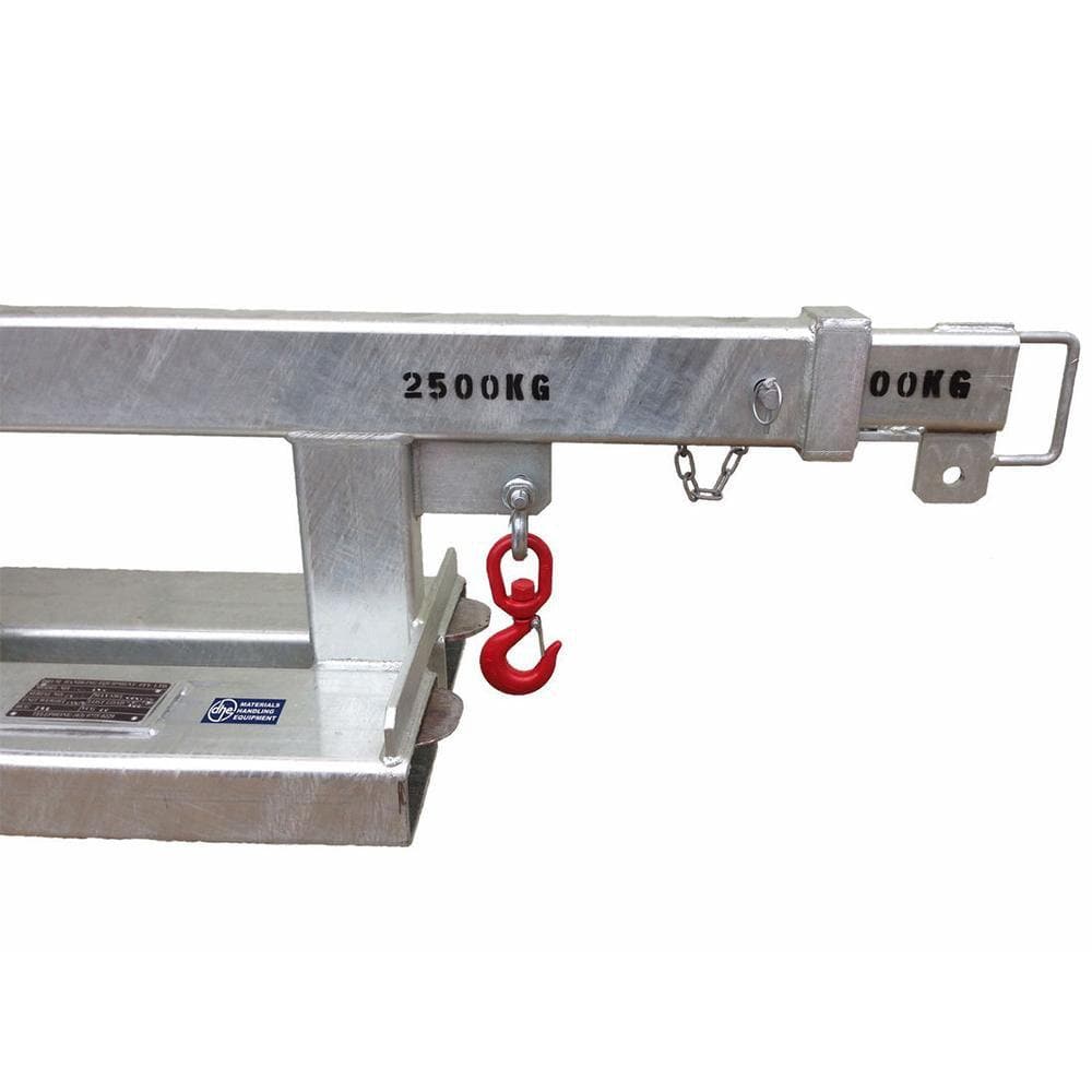DHE Materials Handling DHE 2.5-Tonne Rigid Jib Lifting Crane Forklift Attachment
