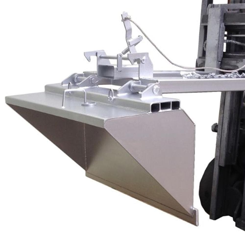 DHE Tipping Soil Bucket Steel Forklift Attachment 0.22m3 - DHE - Ramp Champ