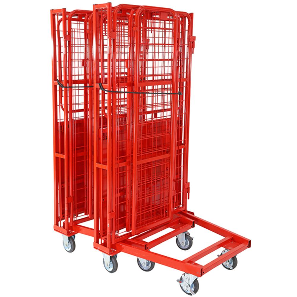 Troden Workshop Equipment Durolla Folding Cage Trolley w/ Lockable Doors, 500kg Capacity