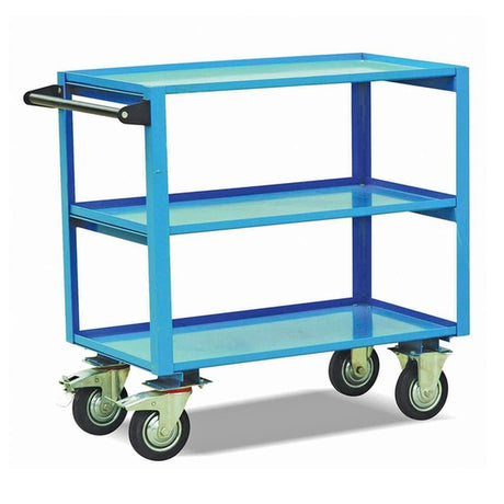 Troden Workshop Equipment Durolla General Purpose 3-Tier Steel Trolley, 350kg Capacity