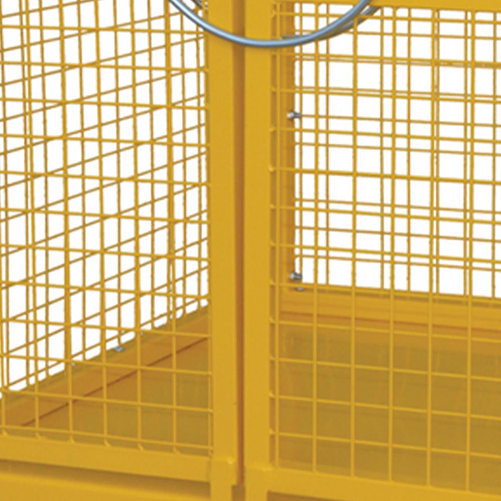 Troden Workshop Equipment Durolla Heavy Duty Cage Bin Trolley w/ Hinged Doors, 1-Tonne Capacity