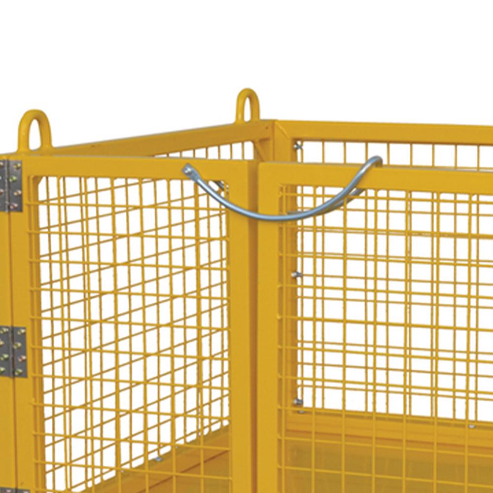 Troden Workshop Equipment Durolla Heavy Duty Cage Bin Trolley w/ Hinged Doors, 1-Tonne Capacity