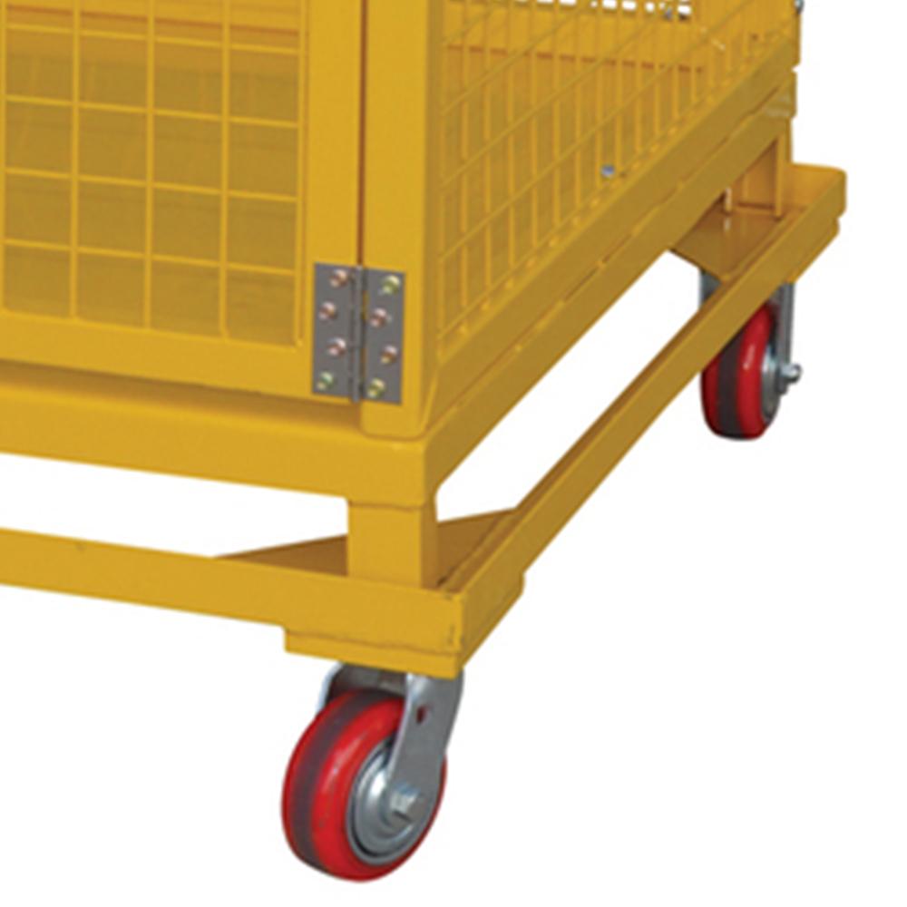 Troden Workshop Equipment Durolla Heavy Duty Cage Bin Trolley w/ Hinged Doors, 1-Tonne Capacity