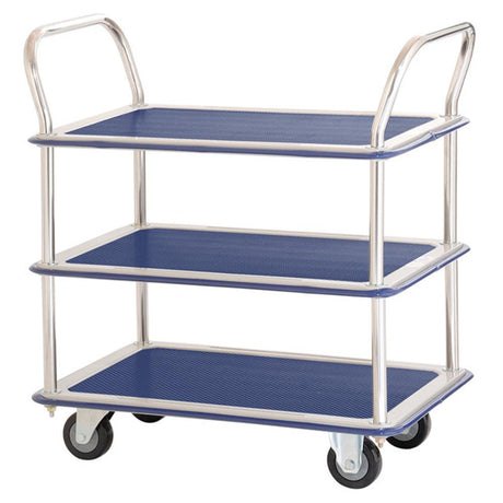 Troden Workshop Equipment 480x740mm / 150kg Durolla Multipurpose Ergonomic 3-Tier Platform Trolley with Bumper