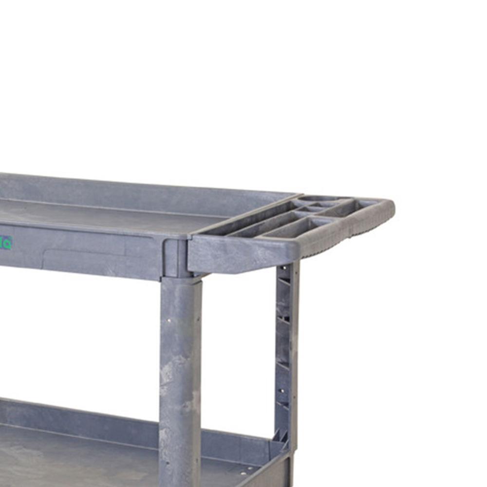 Troden Workshop Equipment Durolla Plastic Utility Cart with Storage Bin Handle, 250kg Capacity