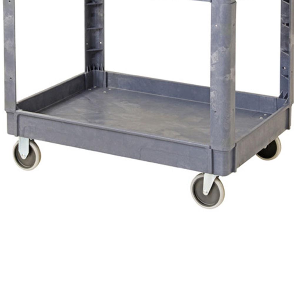 Troden Workshop Equipment Durolla Plastic Utility Cart with Storage Bin Handle, 250kg Capacity
