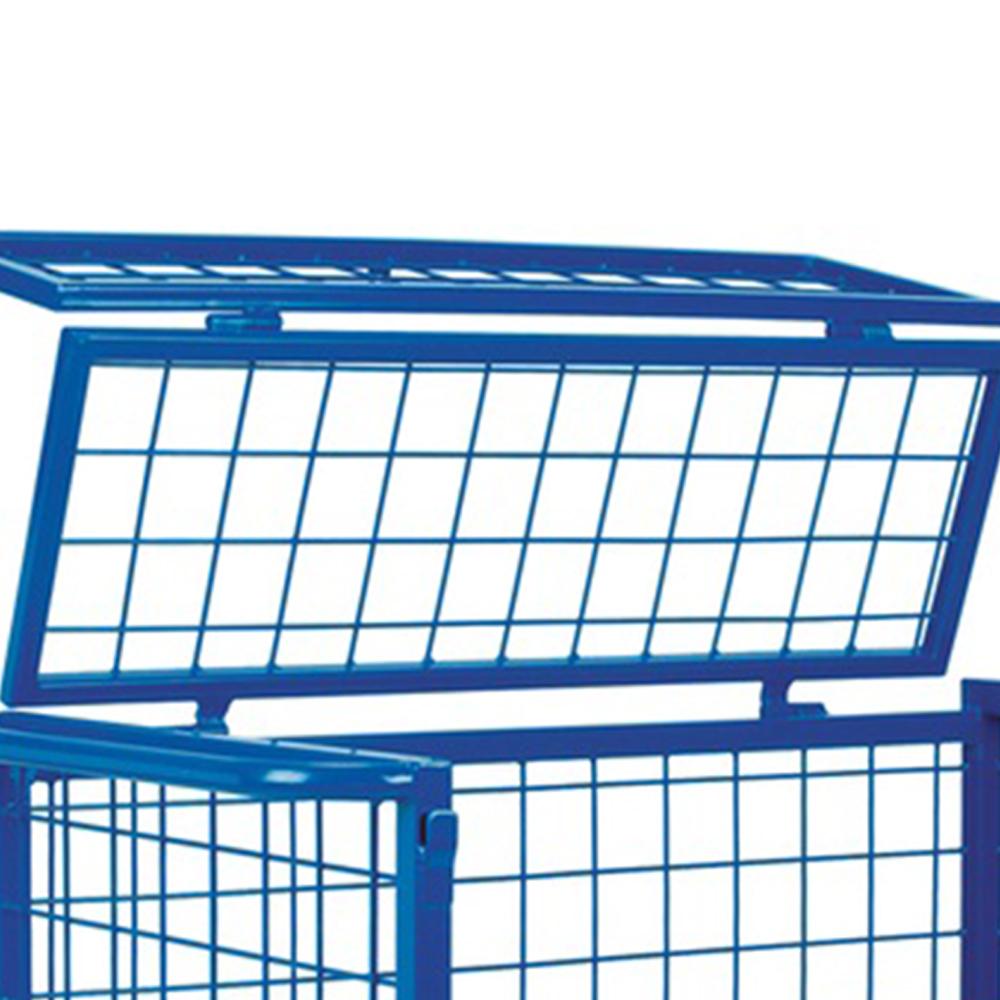 Troden Workshop Equipment Durolla Steel Cage Trolleys w/ Fold-Down Sides, 500kg Capacity