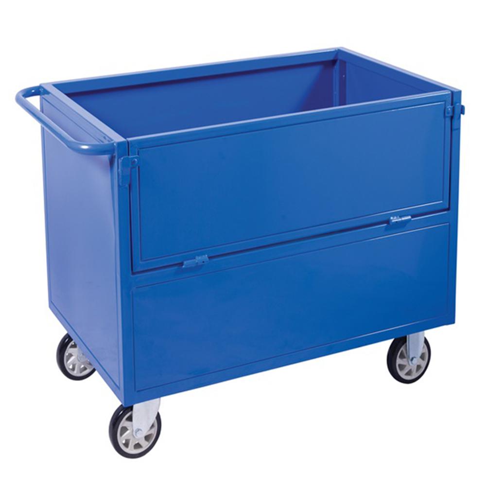 Troden Workshop Equipment Solid - Open Top Durolla Steel Cage Trolleys w/ Fold-Down Sides, 500kg Capacity