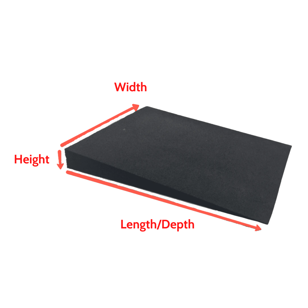 Heeve Mobility Ramps Heeve Recycled Rubber Wheelchair Threshold Door Ramp 1:10 Gradient