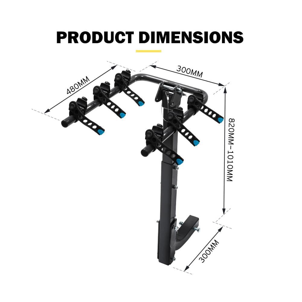 Hitch Mounted Bicycle Frame Lock Bike Rack Carrier - Ramp Champ - Ramp Champ