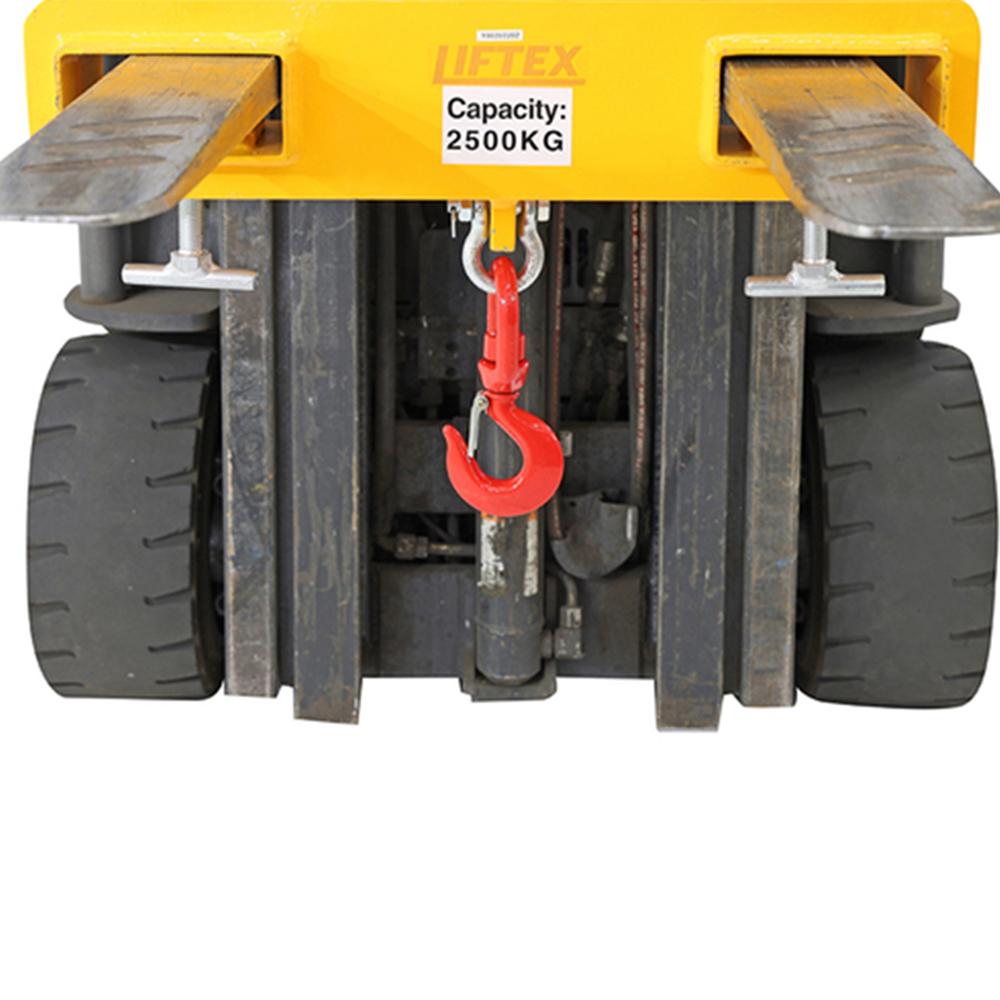 Troden Workshop Equipment Liftex Forklift to Crane Tine Hook - 2.5 Tonne Capacity