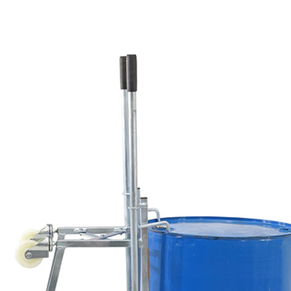 Troden Workshop Equipment Liftex Heavy-Duty Drum Cradle with Retractable Handle - 300kg Capacity