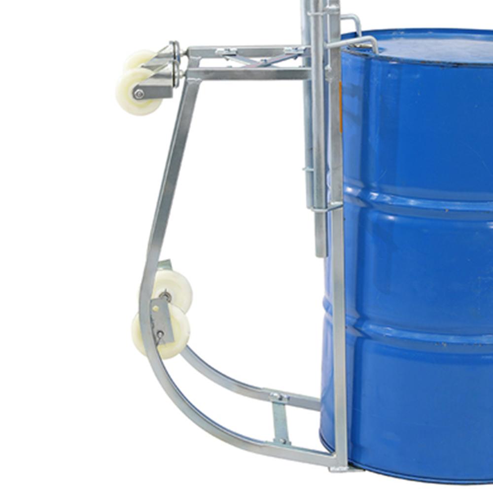 Troden Workshop Equipment Liftex Heavy-Duty Drum Cradle with Retractable Handle - 300kg Capacity