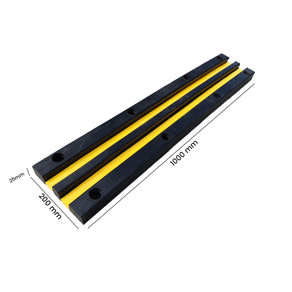 Heeve Loading Dock & Warehouse 200mm x 25mm Heeve Rubber Wall Bumper with Glass Bead