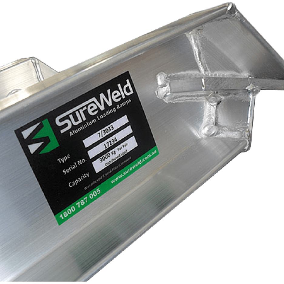 Sureweld 3.6-Tonne 3.5m x 550mm PT Series Aluminium Loading Ramps - Sureweld - Ramp Champ