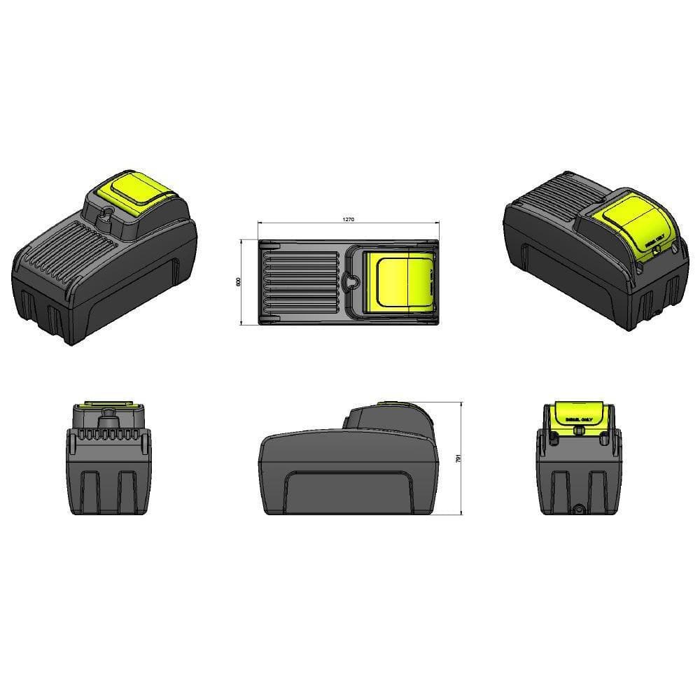 TTi Diesel-Captain 400L Standard Poly Diesel Ute Tank Kit - TTi - Ramp Champ