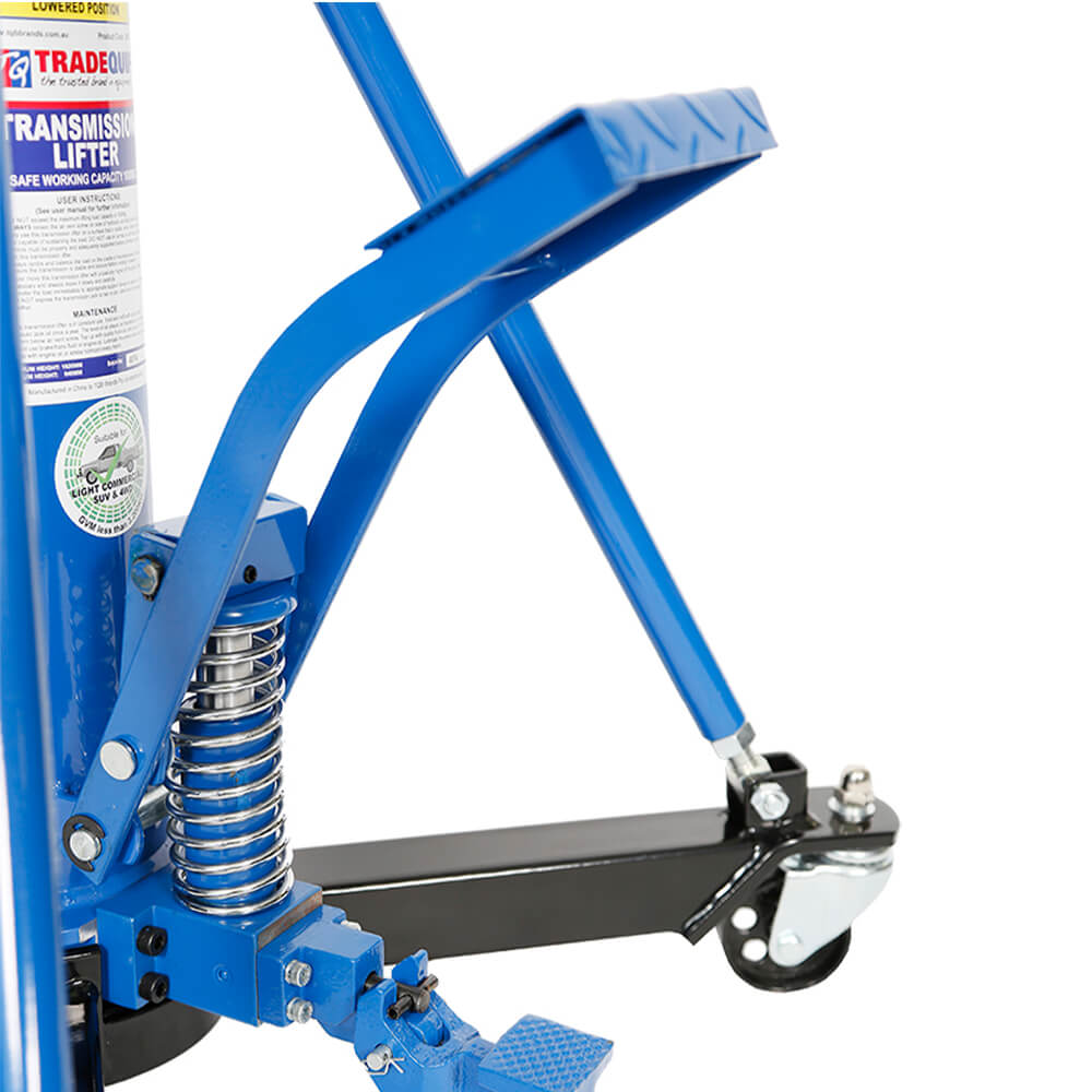 TradeQuip Workshop Equipment TradeQuip Professional Transmission Lifter Hydraulic, 1000kg 4-way tilt