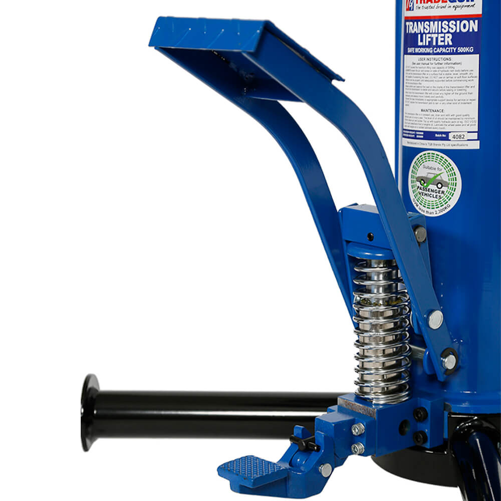 TradeQuip Workshop Equipment TradeQuip Transmission Lifter Hydraulic, 500kg 2-way Tilt