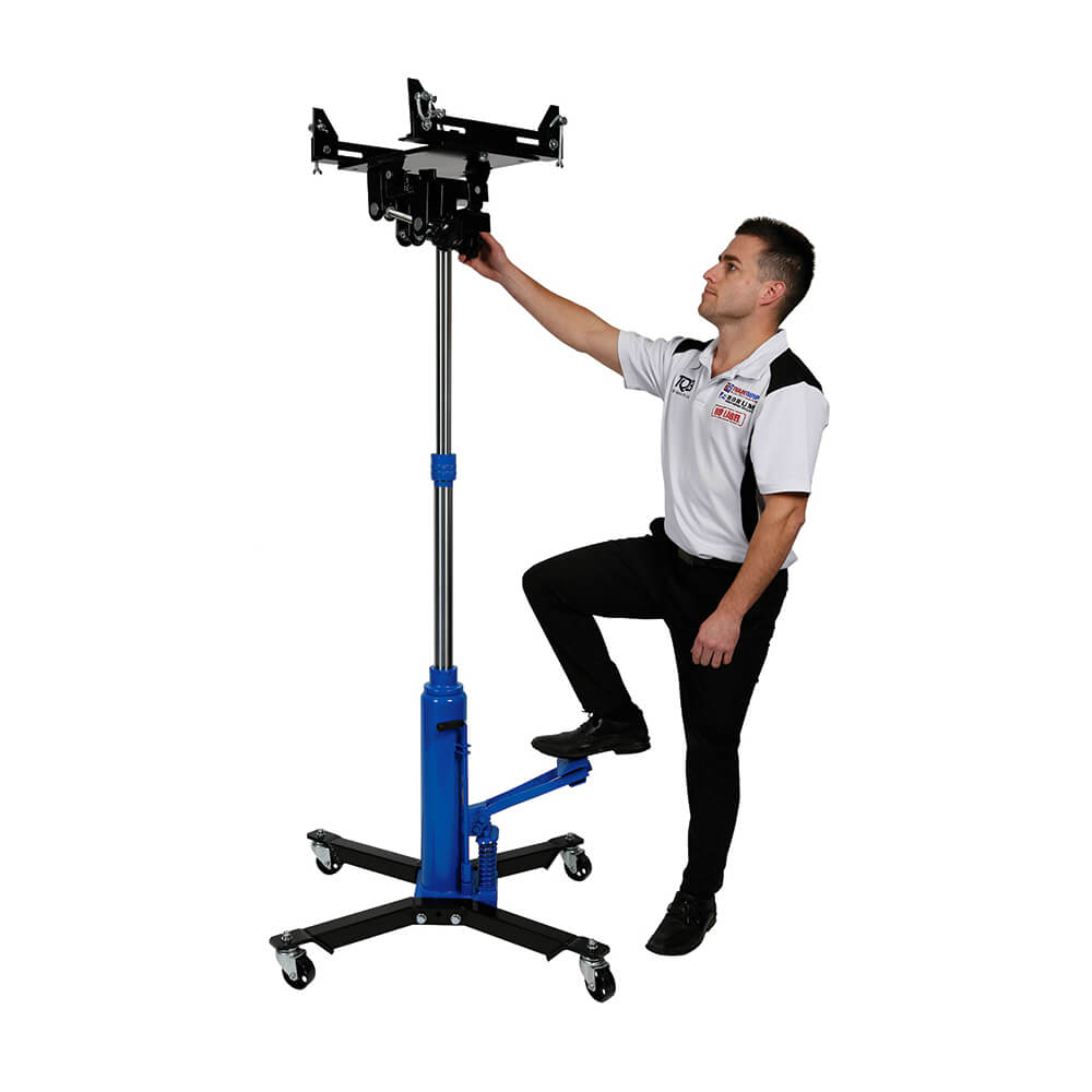 TradeQuip Workshop Equipment TradeQuip Professional Transmission Lifter Hydraulic, 500kg 4-way tilt