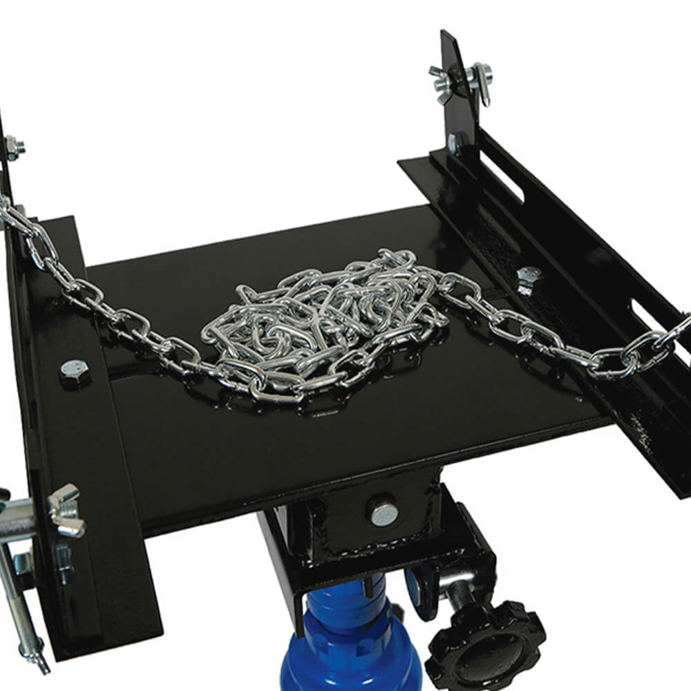 TradeQuip Workshop Equipment TradeQuip Professional Transmission Lifter Hydraulic, 500kg 4-way tilt