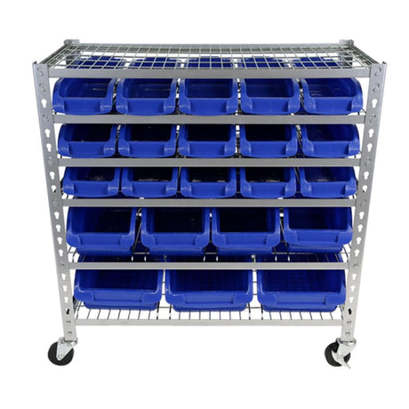 TradeQuip Parts Storage Bin Rack 22 Parts Bins - TradeQuip - Ramp Champ