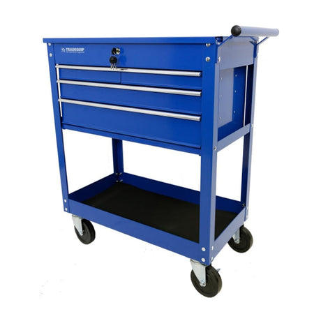 TradeQuip Professional Workshop Tool Trolley 4 Drawer Lockable Top - TradeQuip - Ramp Champ