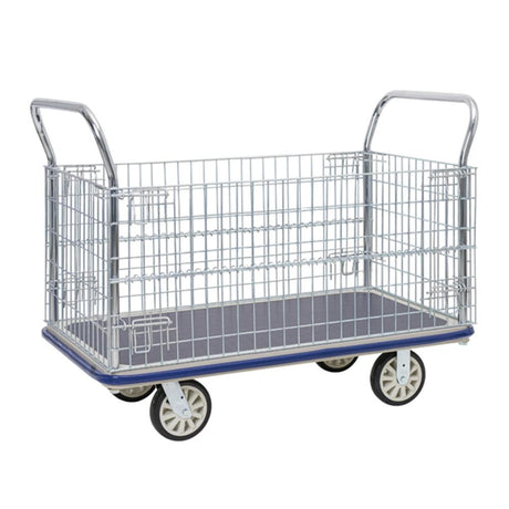 Troden Workshop Equipment Trolley Troden Extra Large Prestige Platform Trolley with Cage, 500kg Capacity